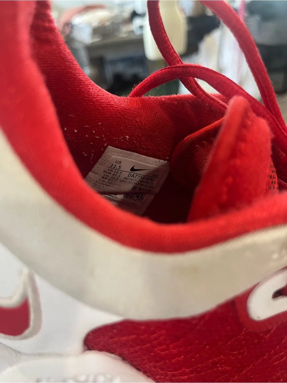 Nike Paul George 5 Basketball Men’s Red and White Athletic Shoes